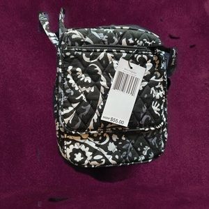 Vera Bradley mini hipster black and white